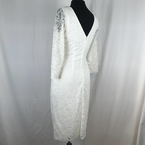 Laundry by Shelli Segal White Lace Sheath Dress - Picture 8 of 12